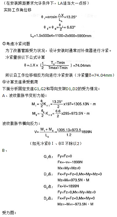 <strong>平面鉸鏈波紋補償器應用舉例</strong>